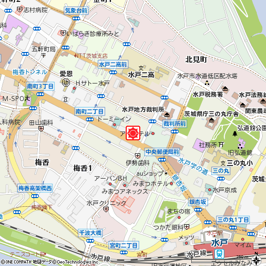 泉町支店（本店営業部内へ移転）付近の地図